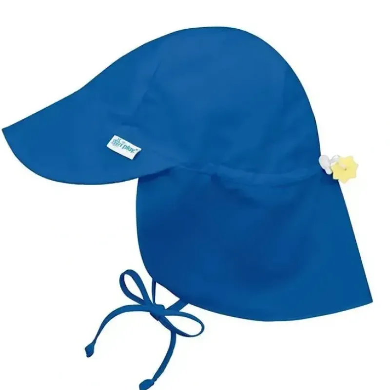 Shop All|I Play Flap Sun Protection Hat - Royal Blue - cutbabycare.com | baby boutique & care hub