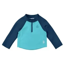Shop All|i play Long Sleeve Zip Rashguard Shirt, Aqua - cutbabycare.com | baby boutique & care hub