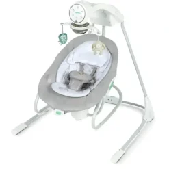 Shop All|Ingenuity InLighten Baby/Newborn Soothing Swing And Rocker - Remy White/Grey 0m+ - cutbabycare.com | baby boutique & care hub
