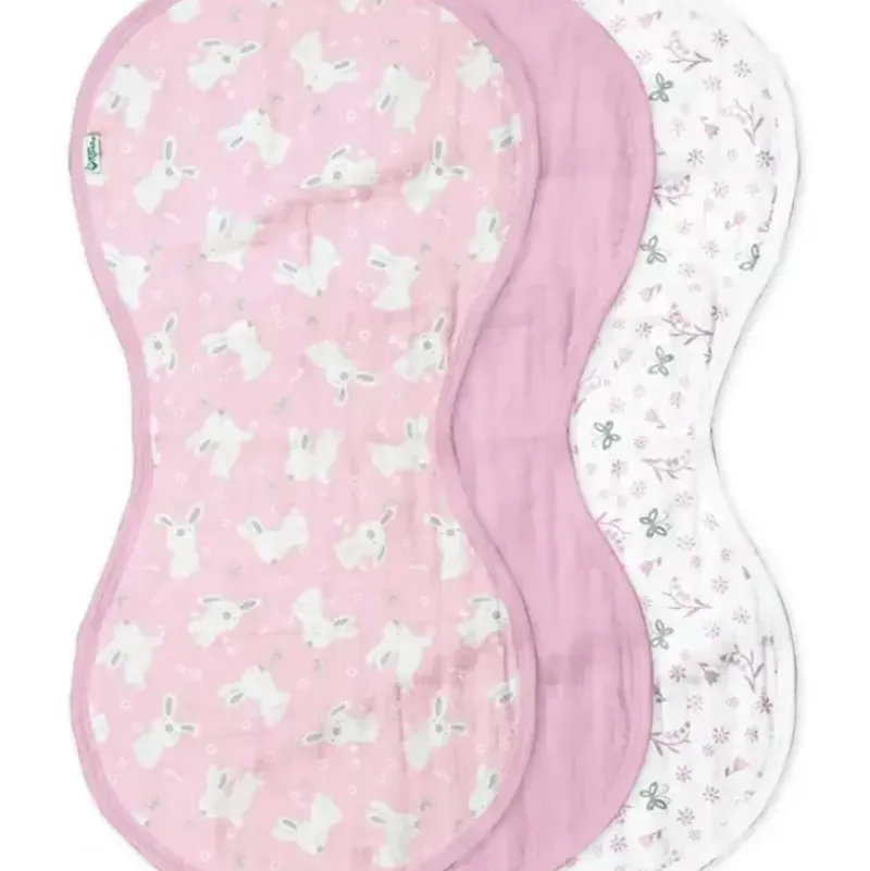 Shop All|Iplay - 3 Pk Muslin Burp Cloths Made From Organic Cotton, Pink Bunny - cutbabycare.com | baby boutique & care hub