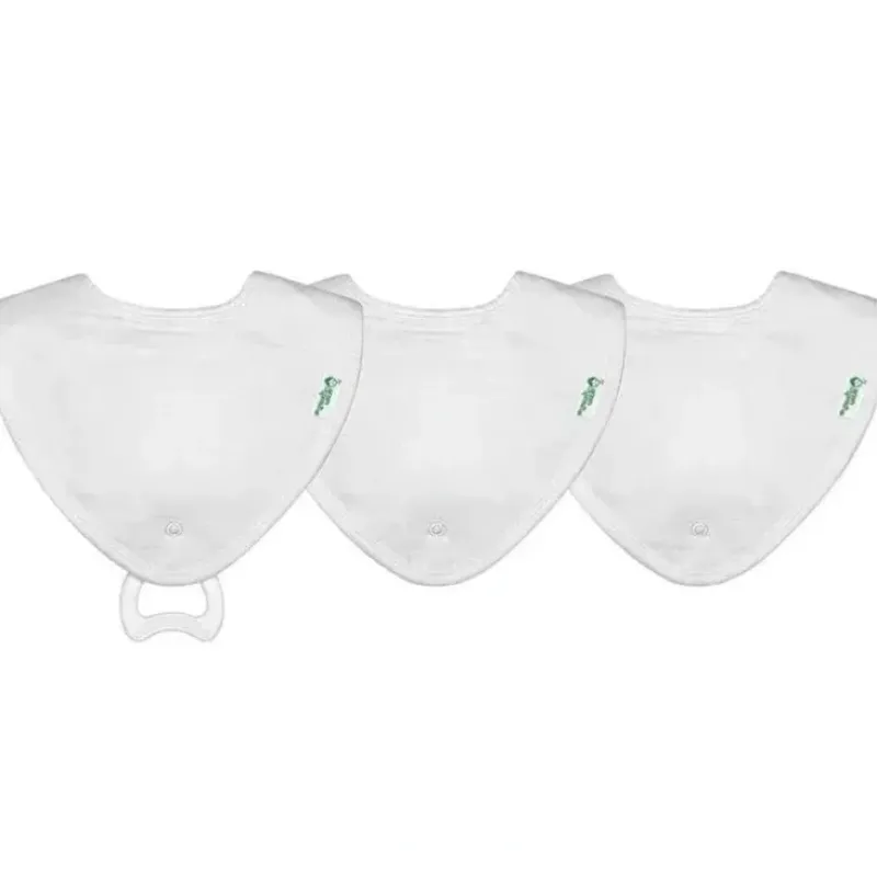 Shop All|Iplay - 3 Pk Muslin Stay-Dry Teether Bibs, White 0/12 Months - cutbabycare.com | baby boutique & care hub