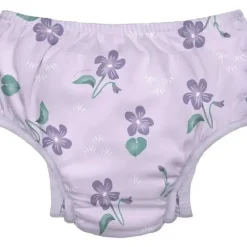 Health Safety|Iplay - Eco Snap Swim Diaper, Light Lavender Violets - cutbabycare.com | baby boutique & care hub