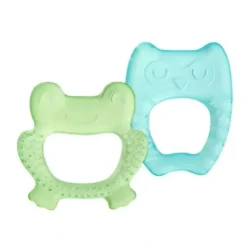 Health Safety|Iplay - 2Pk Cool Nature Teether, Green/Aqua - cutbabycare.com | baby boutique & care hub