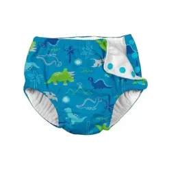 Shop All|Iplay - Snap Reusable Absorbent Swimsuit Diaper, Light Aqua Dinosaurs - cutbabycare.com | baby boutique & care hub