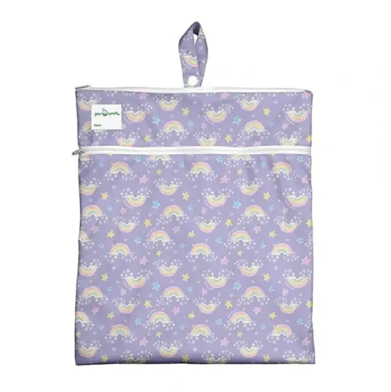 Stroller|Iplay - Wet & Dry Bag, Violet Rainbows - cutbabycare.com | baby boutique & care hub