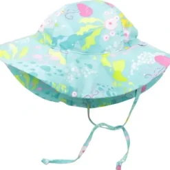 Shop All|Iplay Brim Sun Protection Hat - Aqua Coral Reef - cutbabycare.com | baby boutique & care hub