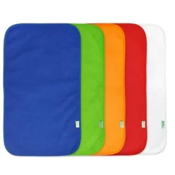 Shop All|I-Play Green Sprouts 5-Pack Stay-Dry Burp Pads, Blue - cutbabycare.com | baby boutique & care hub