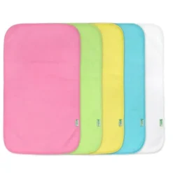 Shop All|I-Play Green Sprouts 5-Pack Stay-Dry Burp Pads, Pink - cutbabycare.com | baby boutique & care hub