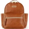 Shop All|Itzy Ritzy - Chic Mini Diaper Bag Backpack with Vegan Leather, Cognac - cutbabycare.com | baby boutique & care hub