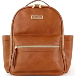 Shop All|Itzy Ritzy - Chic Mini Diaper Bag Backpack with Vegan Leather, Cognac - cutbabycare.com | baby boutique & care hub