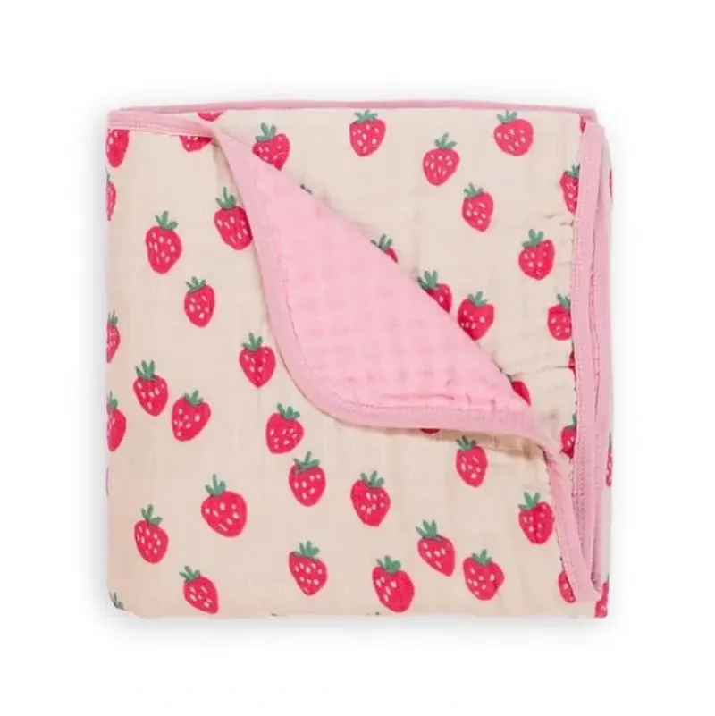Stroller|Itzy Ritzy - Itzy Blanket, Strawberries + Cream - cutbabycare.com | baby boutique & care hub