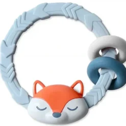 Shop All|Itzy Ritzy Rattle With Teething Rings- Fox - cutbabycare.com | baby boutique & care hub