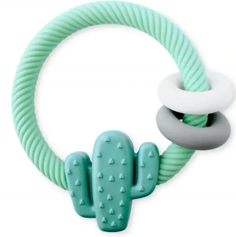 Shop All|Itzy Ritzy With Teething Rings - Cactus - cutbabycare.com | baby boutique & care hub