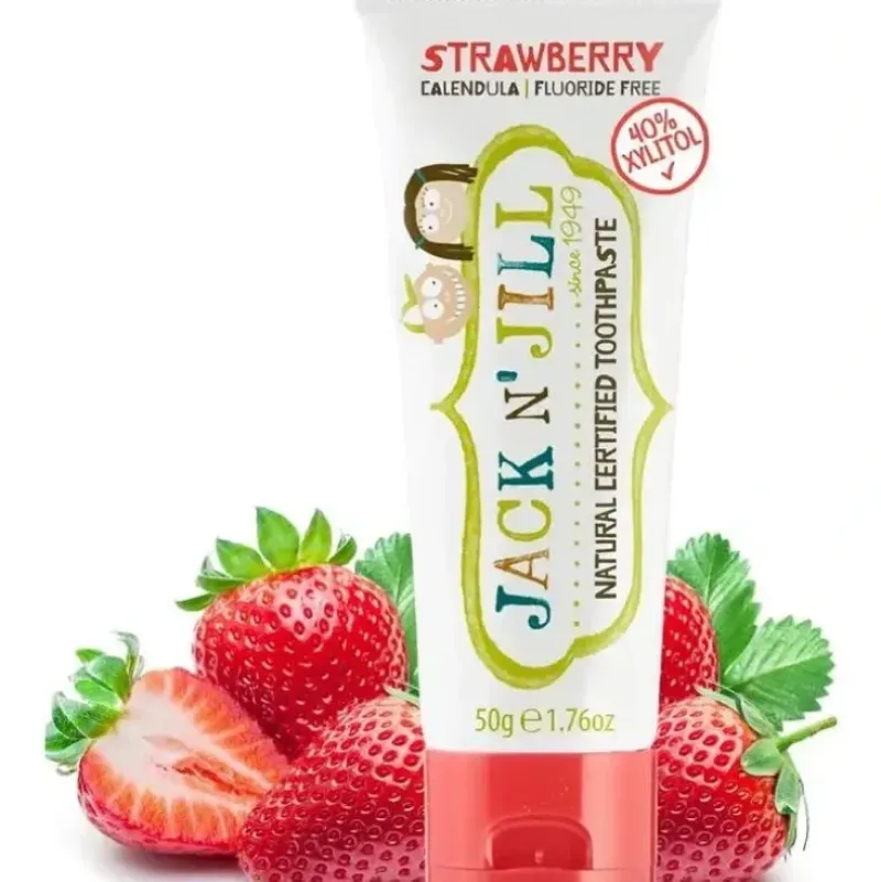 Shop All|Jack N' Jill - Natural Toothpaste for Babies & Toddlers, Strawberry 1.76 Oz - cutbabycare.com | baby boutique & care hub