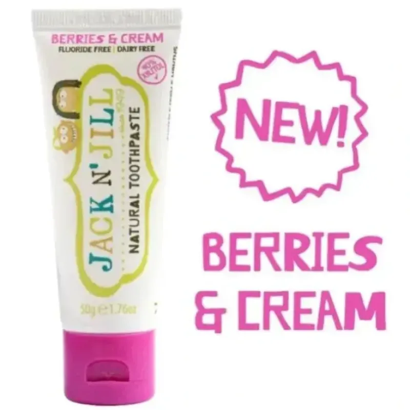 Shop All|Jack N' Jill - Natural Toothpaste for Babies & Toddlers, Berries & Cream 1.76 Oz - cutbabycare.com | baby boutique & care hub