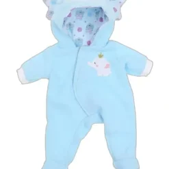 Shop All|JC Toys - Berenguer Boutique Baby Doll Outfit, Blue Elephant Themed Hooded Onesie, Ages 2+ - cutbabycare.com | baby boutique & care hub