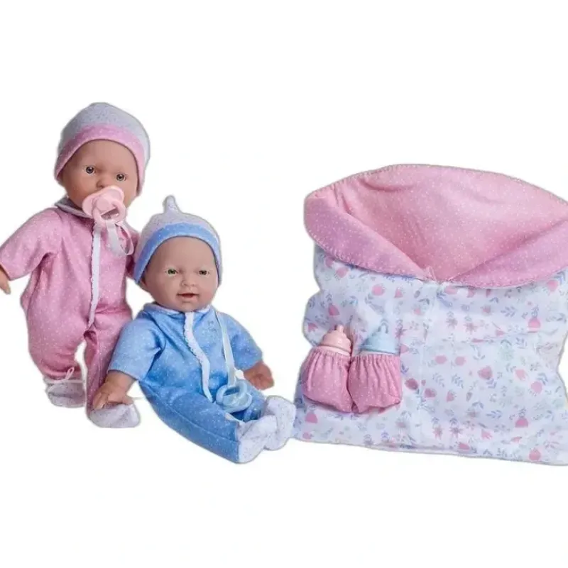 Shop All|JC Toys - La Baby 11 Soft Body Twin Baby Dolls, Removable Outfits and Reversible Sleeping Bag & Accessories - cutbabycare.com | baby boutique & care hub