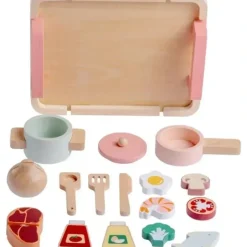 Shop All|JC Toys - Real Wood 16 Piece Kitchen Chef Set, Parfait Collection, Ages 3+, Twiggly Toys - cutbabycare.com | baby boutique & care hub