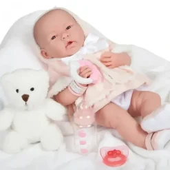 Shop All|Jc Toys La Newborn All-Vinyl In Pink Coat And Outfit W/ Animal Friend - cutbabycare.com | baby boutique & care hub