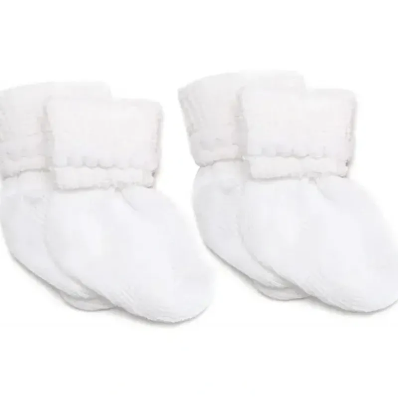 Shop All|Jefferies Socks - Bubble Bootie 2 Pk, White/White - cutbabycare.com | baby boutique & care hub