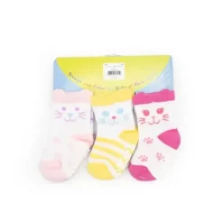 Shop All|Jefferies Socks 6Pk Non-Skid Adorable Cat Gripper Baby Socks - cutbabycare.com | baby boutique & care hub