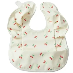 Shop All|Jiggle & Giggle Polyester Cherry Frilled Bib Baby/Infant Drooling/Feeding - cutbabycare.com | baby boutique & care hub