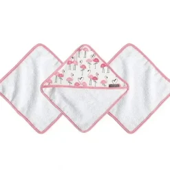 Shop All|JJ Cole Washcloth Set - Flamingo - cutbabycare.com | baby boutique & care hub