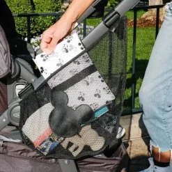 Stroller|J.L. Childress Side Sling Stroller Cargo Net, Mickey Black - cutbabycare.com | baby boutique & care hub