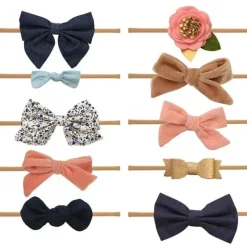 Shop All|Jlika - Emily Collection 10 Thin Nylon Headbands - cutbabycare.com | baby boutique & care hub