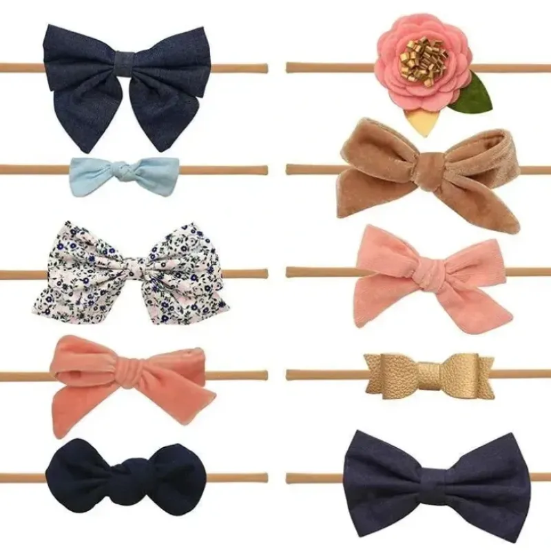 Shop All|Jlika - Emily Collection 10 Thin Nylon Headbands - cutbabycare.com | baby boutique & care hub