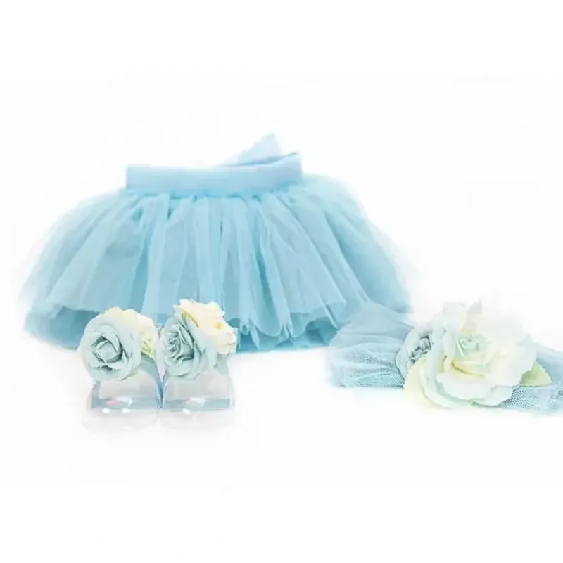 Shop All|Jlika - Newborn Girl Tutu Set Skirt With Headband Infant Outfit - Blue - cutbabycare.com | baby boutique & care hub