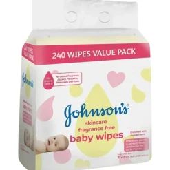 Health Safety|Johnson's Baby Wipes Skincare Fragrance Free 3x80 Pack - cutbabycare.com | baby boutique & care hub