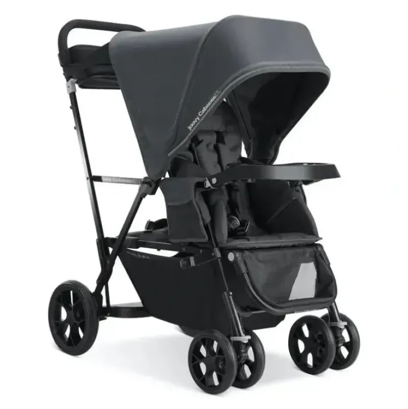 Stroller|Joovy - Caboose UL Sit and Stand Double Stroller - Jet Black - cutbabycare.com | baby boutique & care hub