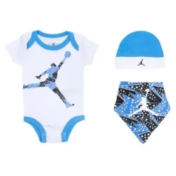 Shop All|Jordan - Baby Boy 3Pk Onesie & Bandana Bib & Hat Set, White - cutbabycare.com | baby boutique & care hub