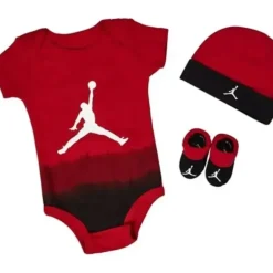 Shop All|Jordan - Baby Boy 3Pk Onesie & Bootie & Hat Set, Gym Red - cutbabycare.com | baby boutique & care hub