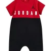 Shop All|Jordan Baby - Big Block Romper Red And Black - cutbabycare.com | baby boutique & care hub