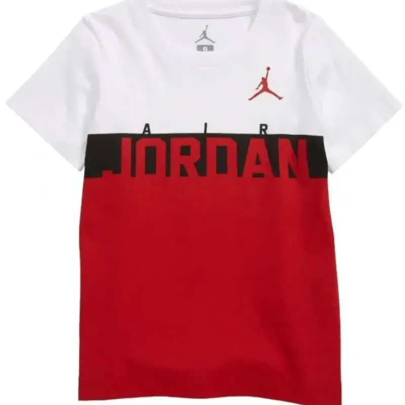 Shop All|Jordan Baby - Color Block Toddler Tshirt, Gym Red - cutbabycare.com | baby boutique & care hub