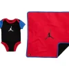 Shop All|Jordan Baby - Elevated Bodysuit & Blanket Black/Red/Blue - cutbabycare.com | baby boutique & care hub