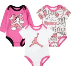 Shop All|Jordan Baby - Girl Air Baby Girls Comic Bodysuit, Pink - cutbabycare.com | baby boutique & care hub