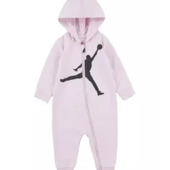 Shop All|Jordan Baby - Girls Jump Man Hooded Coverall, Pink - cutbabycare.com | baby boutique & care hub