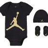 Shop All|Jordan Baby - 3Pk Basic Set Black & Gold - cutbabycare.com | baby boutique & care hub