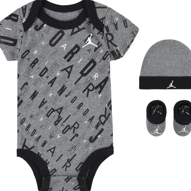 Shop All|Jordan Baby - 3Pk Boy HBR All Over Print, Grey - cutbabycare.com | baby boutique & care hub