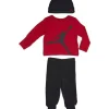 Shop All|Jordan Baby - 3Pk Girls Long Sleeve Shirt, Footed Pants & Beanie Hat - cutbabycare.com | baby boutique & care hub