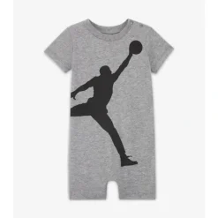 Shop All|Jordan Baby Boy Jumpmen Romper, Carbon Heather Grey - cutbabycare.com | baby boutique & care hub