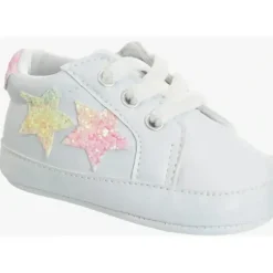 Shop All|Josmo - Baby Girl Sneaker White With Glitter Stars - cutbabycare.com | baby boutique & care hub