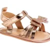 Shop All|Josmo - Laura Ashley Baby Crib Shoes Girl Sandals, Rose Gold - cutbabycare.com | baby boutique & care hub
