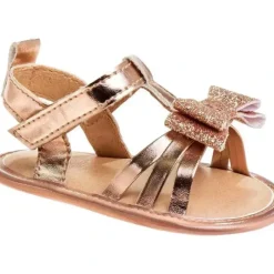 Shop All|Josmo - Laura Ashley Baby Crib Shoes Girl Sandals, Rose Gold - cutbabycare.com | baby boutique & care hub