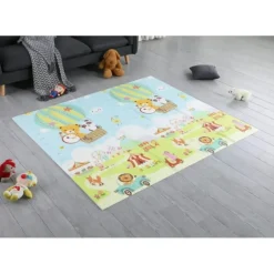 Shop All|Joy Baby Smartplay Reversible Lightweight Foldable Play Mat - Animal Circus - cutbabycare.com | baby boutique & care hub