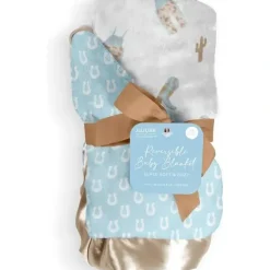 Shop All|Jujube - Reversible Baby Blanket, Howdy Partner Blue - cutbabycare.com | baby boutique & care hub