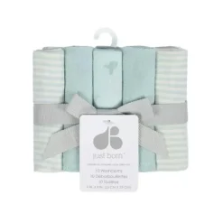 Shop All|Just Born - 10 Pk Washcloth, Desert Cactus - cutbabycare.com | baby boutique & care hub